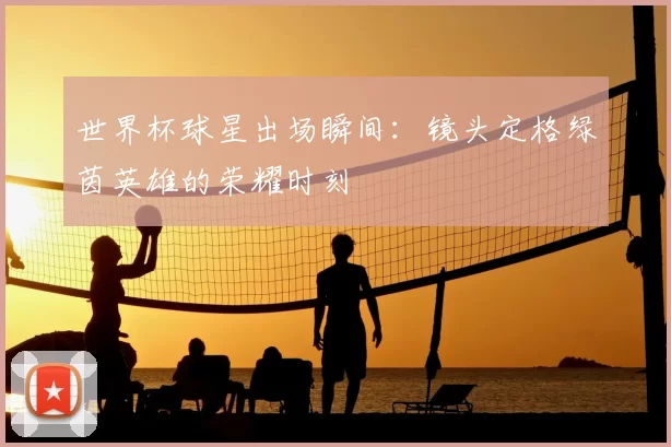 世界杯球星出场瞬间:镜头定格绿茵英雄的荣耀时刻