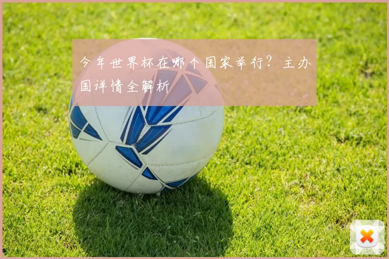 今年世界杯在哪个国家举行?主办国详情全解析